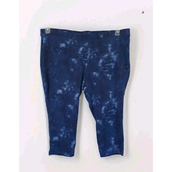 Catherines Active Capri Blue Leggings Pants Plus Size Women’s 3X (26/28) - Picture 1 of 5